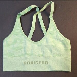 Raw Gear Seamless Green Camo Sports Bra